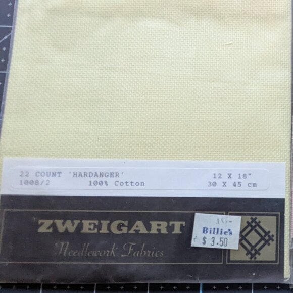 Zweigart Cross Stitch Fabric - Set of 2 - Hardanger 22 ct & Lugana 27 ct - Picture 2 of 4